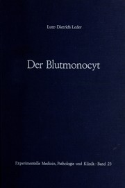 Der Blutmonocyt by Lutz-Dietrich Leder