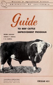 Cover of: Guide to beef cattle improvement program