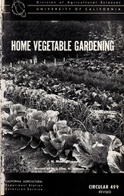 Cover of: Home vegetable gardening