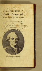 Cover of: La Perousen's Entdeckungsreise in den Jahren 1785, 1786, 1787, und 1788