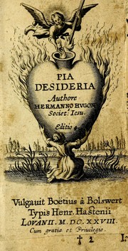 Cover of: Pia desideria authore Hermanno Hugone