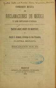 Cover of: Tadeus Amat, obispo de Monterey, y Joseph S. Alemany, arzobispo de San Francisco, contra Me xico.