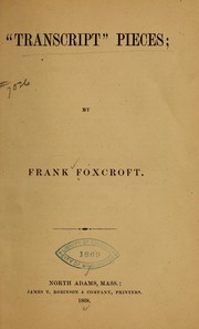 Cover of: "Transcript": pieces