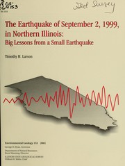 Cover of: The earthquake of September 2, 1999, in northern Illinois by Timothy H. Larson