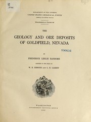 Cover of: The geology and ore deposits of Goldfield, Nevada | Frederick Leslie Ransome