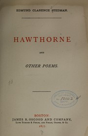 Cover of: Hawthorne, and other poems