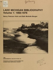 Cover of: Lake Michigan bibliography | Nancy Peterson Holm