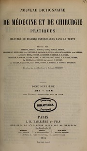 Cover of: Nouveau dictionnaire de medecine et de chirurgie pratiques