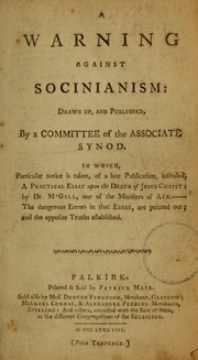 A warning against Socinianism by Associate Synod (Scotland : 1744-1820)