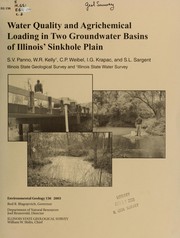 Cover of: Water quality and agrichemical loading in two groundwater basins of Illinois' sinkhole plain