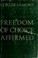 Cover of: Freedom of choice affirmed.