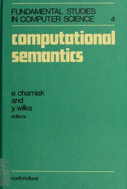 Cover of: Computational Semantics by E. Charniak, E. Charniak