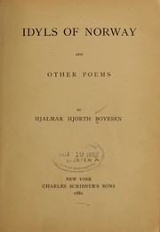 Cover of: Idyls of Norway by Hjalmar Hjorth Boyesen