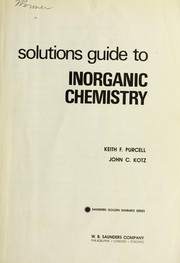 Cover of: Inorganic chemistry by Keith F. Purcell