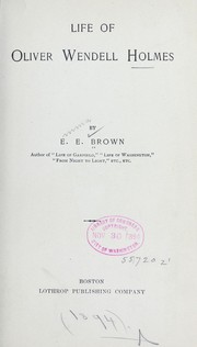 Cover of: Life of Oliver Wendell Holmes by Brown, Emma Elizabeth