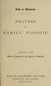 Cover of: Prayers for family Worship by Church of Scotland. General Assembly