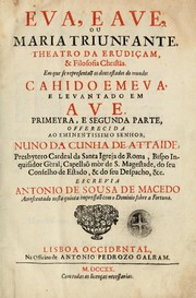 Cover of: Eva, e Ave by António de Sousa de Macedo