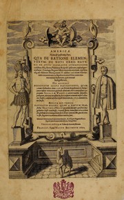 Cover of: Americae nona & postrema pars. by Theodor de Bry