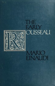 Cover of: The early Rousseau