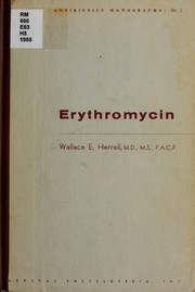 Cover of: Erythromycin.