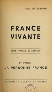 France vivante by Paul Distelbarth