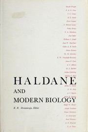 Cover of: Haldane and modern biology.