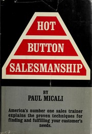 Cover of: Hot button salesmanship by Paul J. Micali
