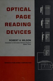 Optical page reading devices by Wilson, Robert A.