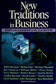 Cover of: New Traditions in Business by Willis W. Harman