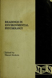 Cover of: Readings in environmental psychology