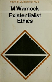 Cover of: Existentialist ethics