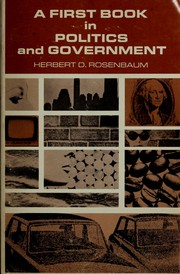 Cover of: A first book in politics and government