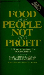 Cover of: Food for people, not for profit | 