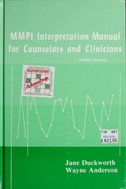 Cover of: MMPI interpretation manual for counselors and clinicians