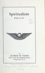 Cover of: Spiritualism: what is it?