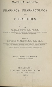 Cover of: Materia medica, pharmacy, pharmacology and therapeutics by Sir William Hale-White