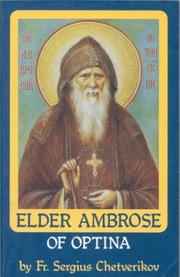 Cover of: Elder Ambrose of Optina