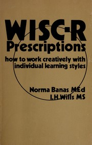 Cover of: Wisc-III Prescriptions: How to Work Creatively With Individual Learning Styles