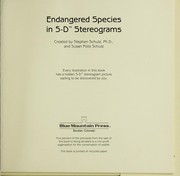 Cover of: Endangered species in 5-D stereograms