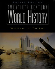 Cover of: Twentieth-century world history by William J. Duiker