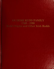 Cover of: An Irish Rudd family, 1760-1988 by Norman N. Rudd