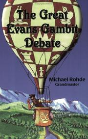 Cover of: The Great Evans Gambit Debate