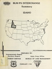 Cover of: BLM/FS interchange: summary : Idaho