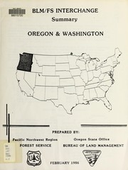 Cover of: BLM/FS interchange: summary : Oregon & Washington