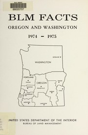 Cover of: BLM facts: Oregon and Washington