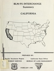 Cover of: BLM/FS interchange: summary : California