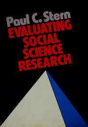 Cover of: Evaluating social science research by Paul C. Stern