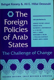 Cover of: The foreign policies of Arab states: the challenge of change