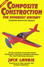 Composite construction for homebuilt aircraft by Jack Lambie