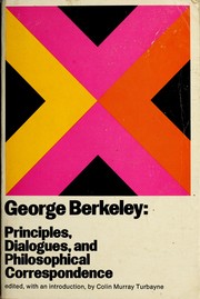 Cover of: Principles, dialogues, and philosophical correspondence. by George Berkeley